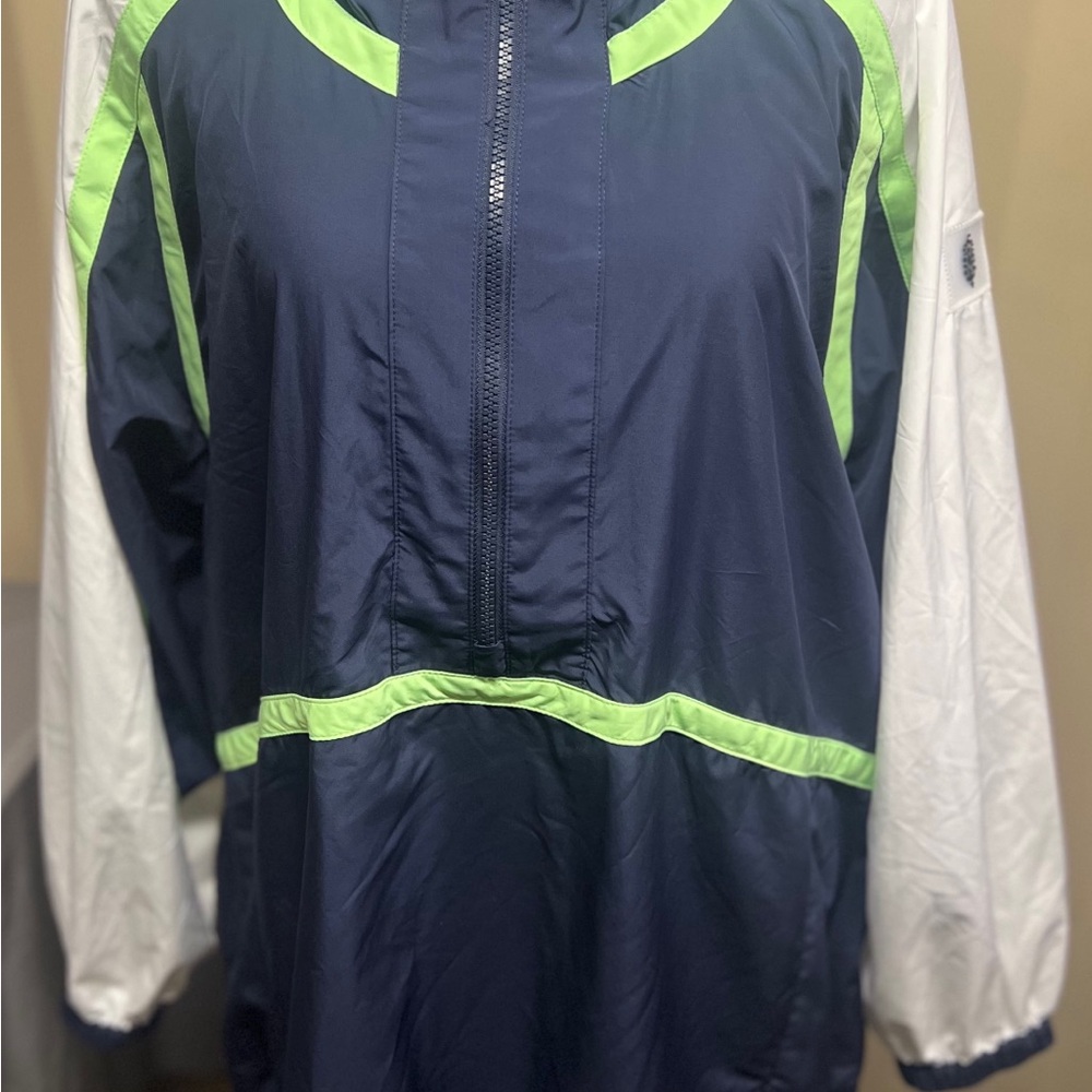 Free people movement Windbreaker with Neon Green Accents